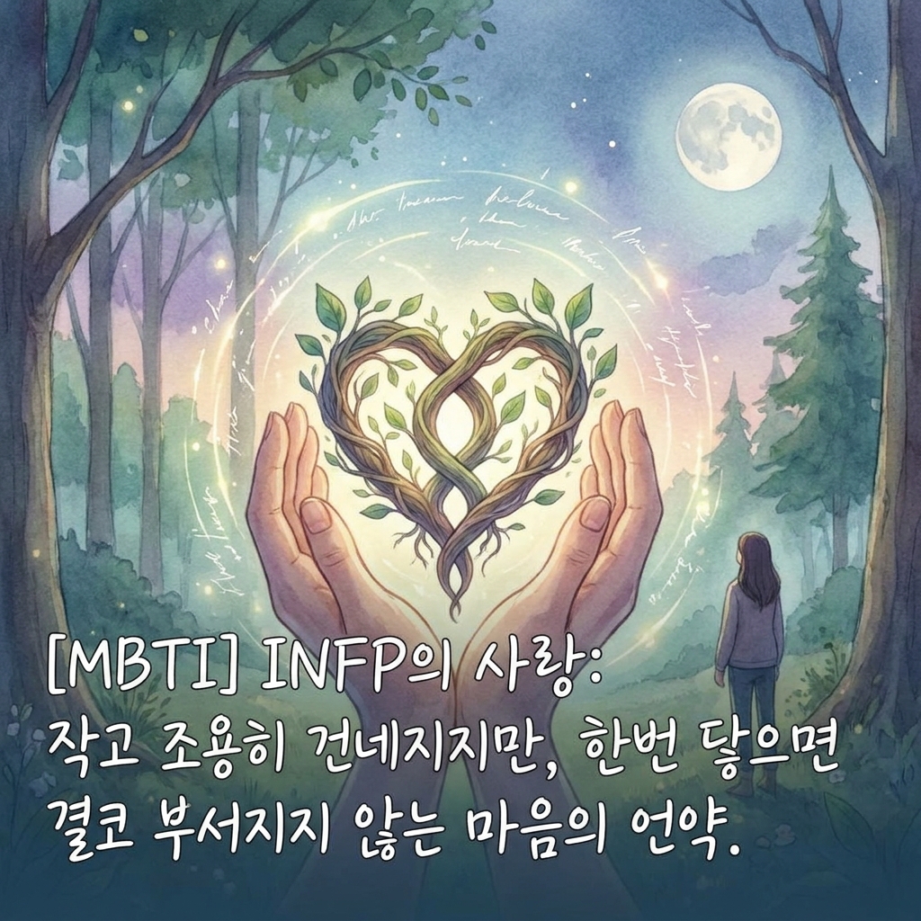 [MBTI] INFP의 사랑: 작고 조용히 건네지지만, 한번 닿으면 결코 부서지지 않는 마음의 언약.