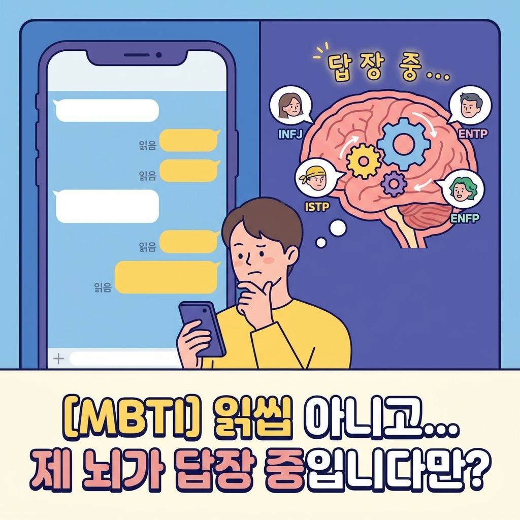 [MBTI] 읽씹 아니고… 제 뇌가 답장 중입니다만?